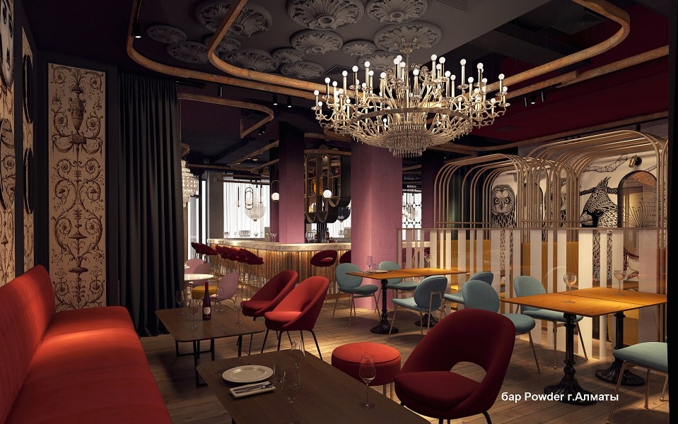 Дизайн ресторана 2020 в Алматы / Астане